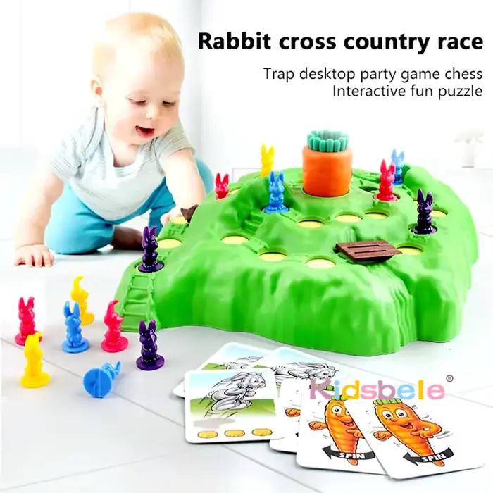 Jeu de course de piège compétitif lapin éducatif drôle puzzle amusant jeu de société de bureau pour parent-enfant occasions spéciales