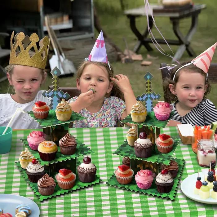 Supports à cupcakes pour jeux de pixels