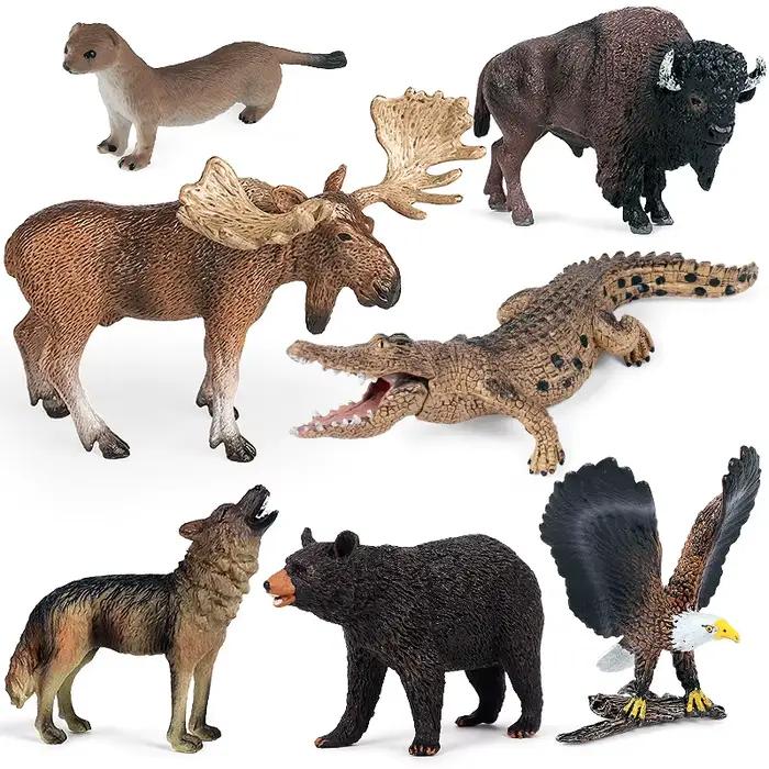 Figurines réalistes d'animaux sauvages : Élan