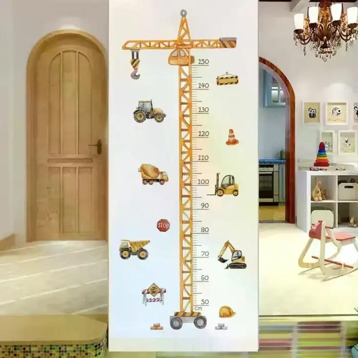 Autocollant mural de croissance pour enfants