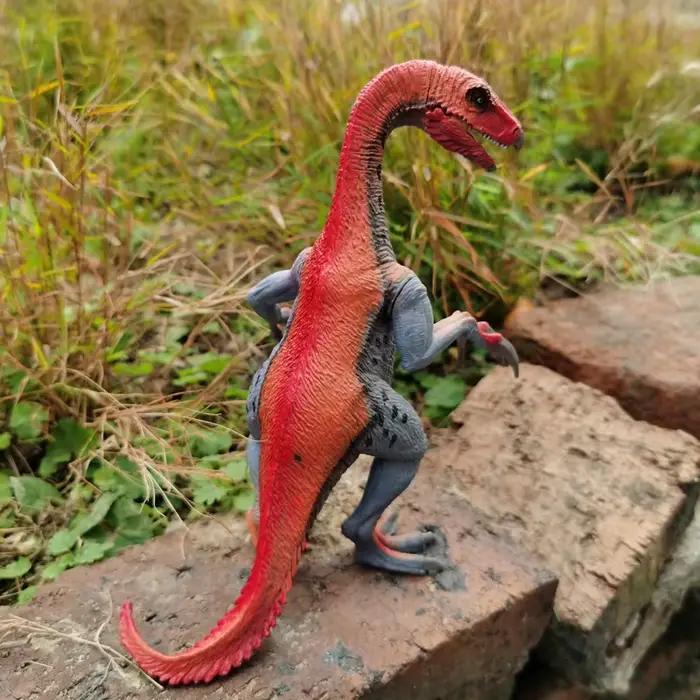 Jouet de dinosaure Therizinosaurus pour enfants, figurine réaliste de dinosaure et figurine animale de dinosaure, éducation et amusante pour cadeau d'anniversaire