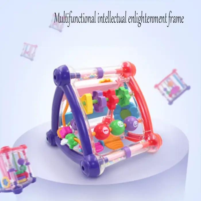 Cube de jeu d'activité pour bébé de 0 à 12 mois, développement infantile, hochet, jouet, nouveau-né, garçon, fille, jouets de face
