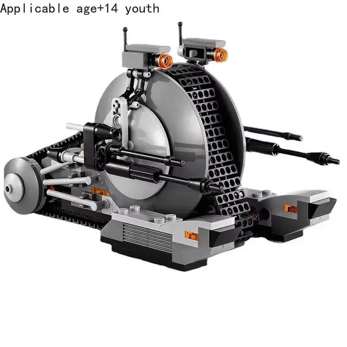 Modèle de blocs de construction de drone tank de scène de film Space Hegemony, en stock, pour assemblage, cadeau d'anniversaire pour enfants, MOC-75015