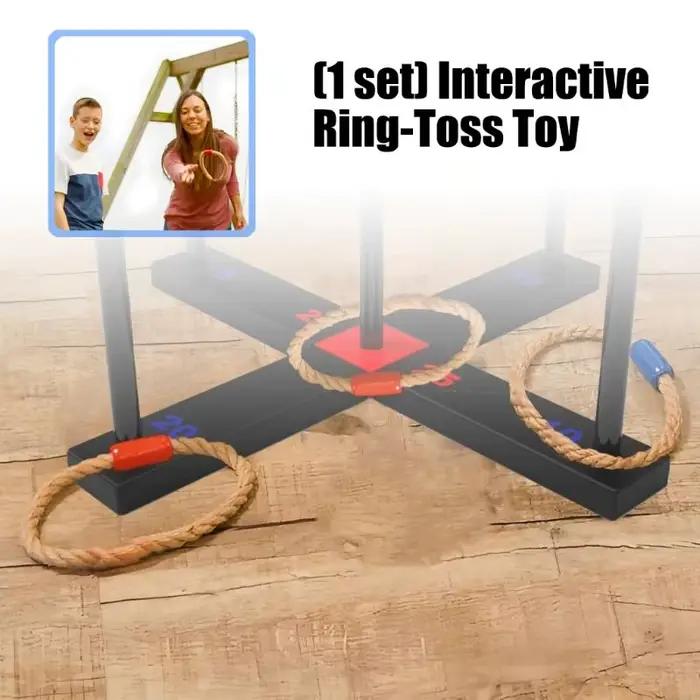 Ensemble d'activités lancer rond passionnant avec 15 variantes jeu pour le divertissement groupe en plein air