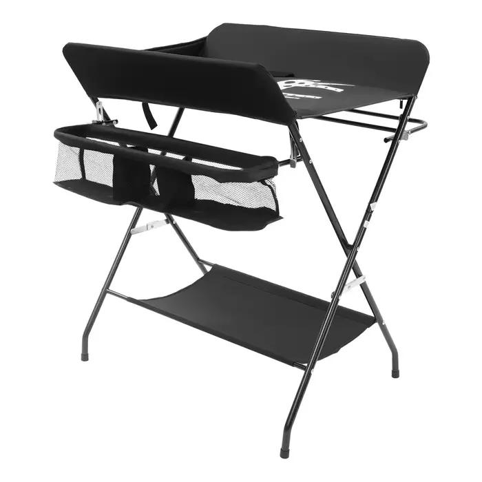 Table à langer pliable pour bébé avec étagères de rangement et coussin réglable hauteur pour bébés occasions spéciales change confortable parents