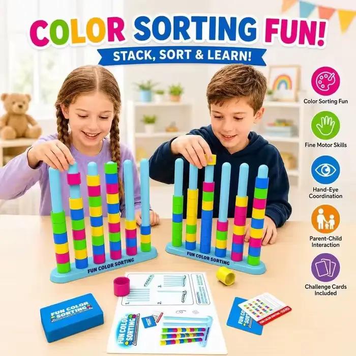 Jeu de puzzle de bureau Color Stack Challenge