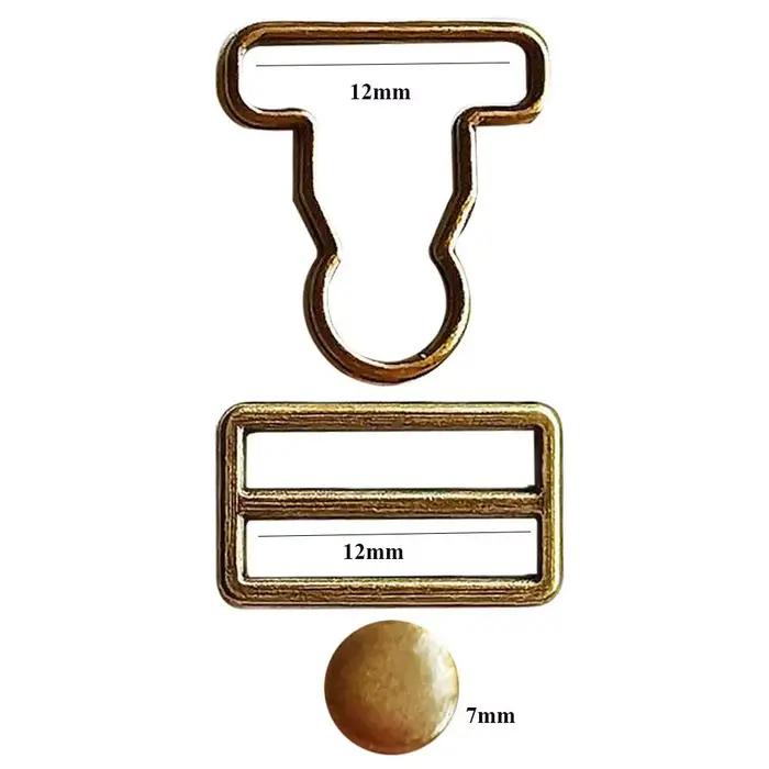 Boucles de poupées de style gourde en métal accessoires de bricolage pour poupées et sacs variétés de couleurs pour enfants et adultes occasions spéciales et cadeaux