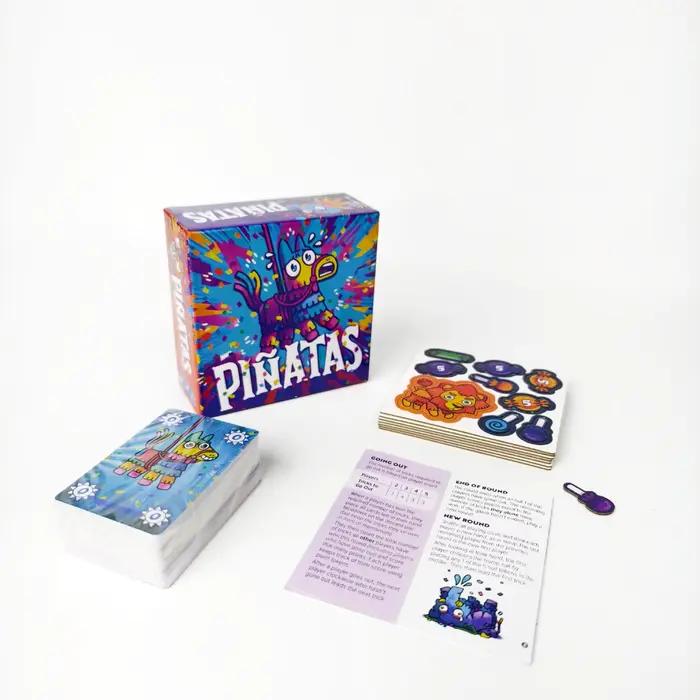 Jeu de cartes de stratégie PINATAS | Jeu de société amusant pour les fêtes | Cadeau d'anniversaire essentiel | Jeu de