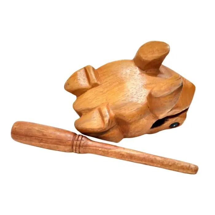Râpe Guiro grenouille en bois