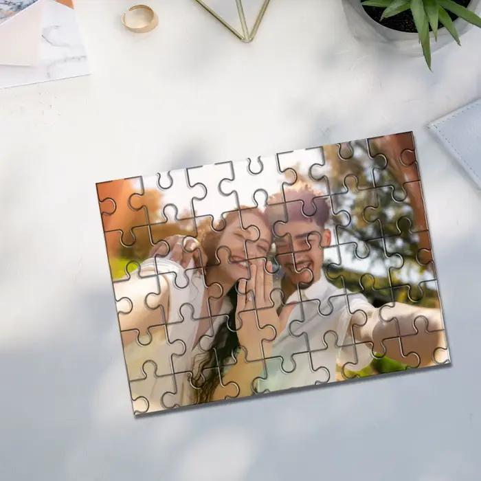 Puzzle Photo Personnalisé Tailles 35 300 500 1000 Pièces Photos Couple Cadeau Unique Occasions Spéciales