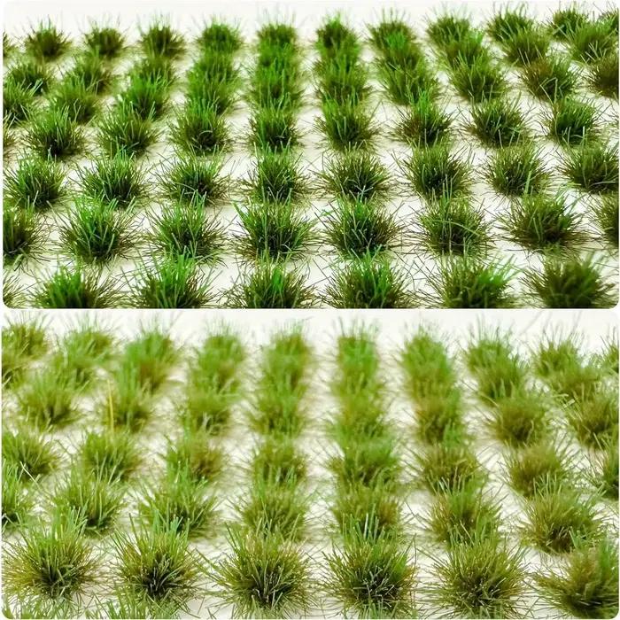 104 pièces/paquet touffe d'herbe statique