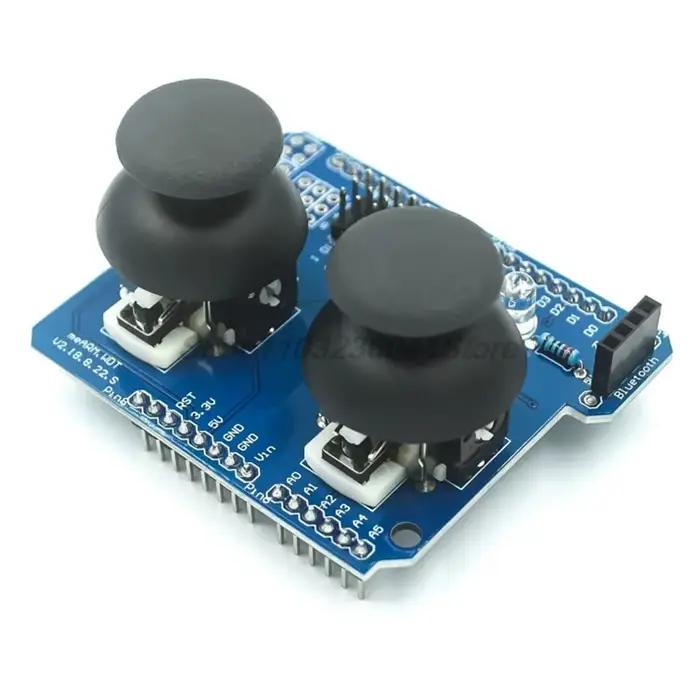 1 pièce nouveaux blocs de construction électroniques double module de bouton de joystick de jeu PS2 JoyStick compatible avec UNO R3 bricolage