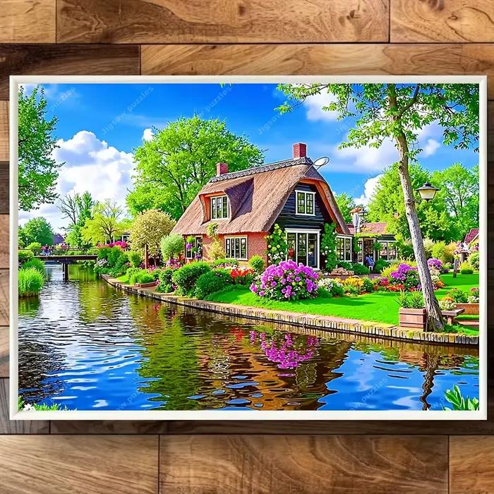 2000/1500/1000/500 pièces Puzzles en bois pour adultes-couleurs mélangées décor de bureau à domicile