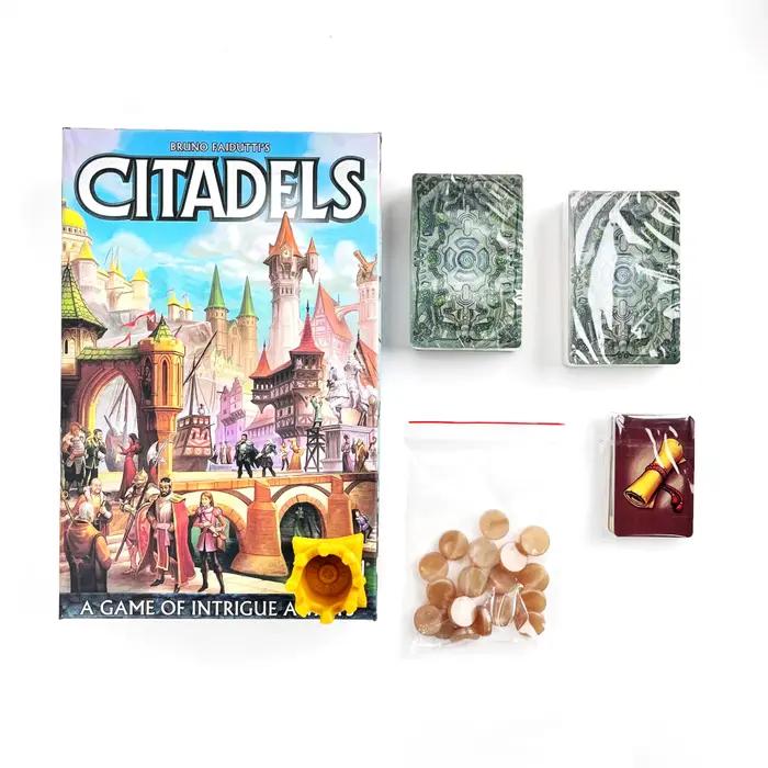 Jeu de société Citadels Deluxe Edition – Jeu de cartes de stratégie classique de qualité supérieure
