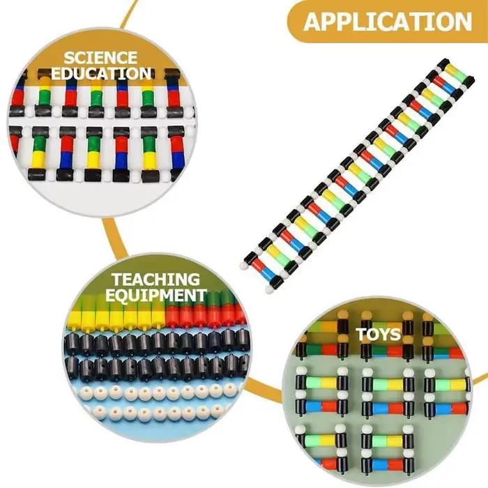 Modèle d'ADN pour Enfants, Jouets d'Assemblage, Jouets Scientifiques Préscolaires, Aide à l'ApprentiCumbria du Fuchsia, Jeux Scolaires