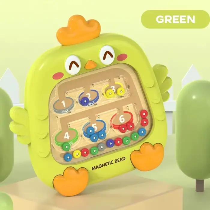 Jeux de tri Montessori, labyrinthe magnétique avec chiffres de couleur, stylo, jeux de perles mobiles, motricité Fine, jouets éducatifs pour enfants, cadeau
