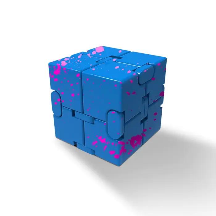 Infinity Magic Figet Cube – jouet doigt en alliage d'aluminium