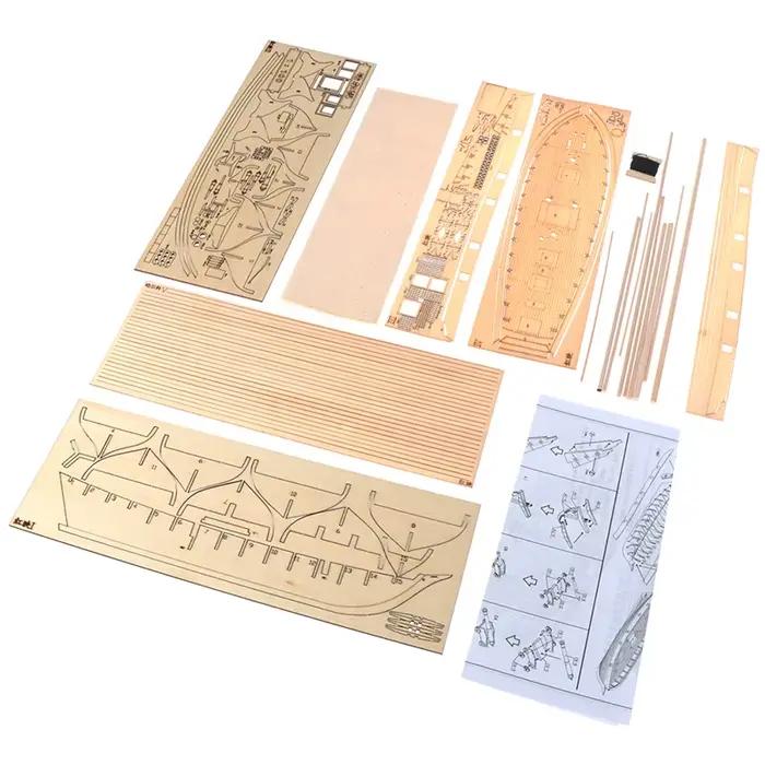 Kit de Modèle de Bateau en Bois - Bateau à Voile à Assembler Soi-même
