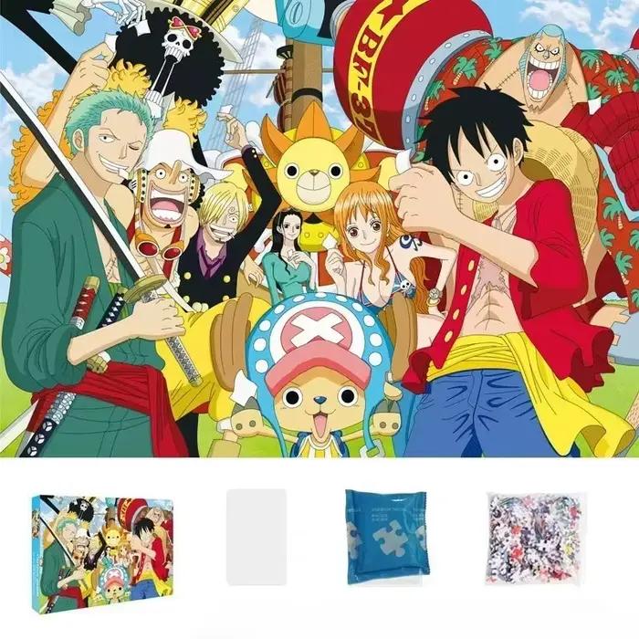 Puzzle One Piece 1000 pièces en boîte colorée pour fans de l'anime et amoureux des défis intellectuels et visuels à offrir occasions spéciales