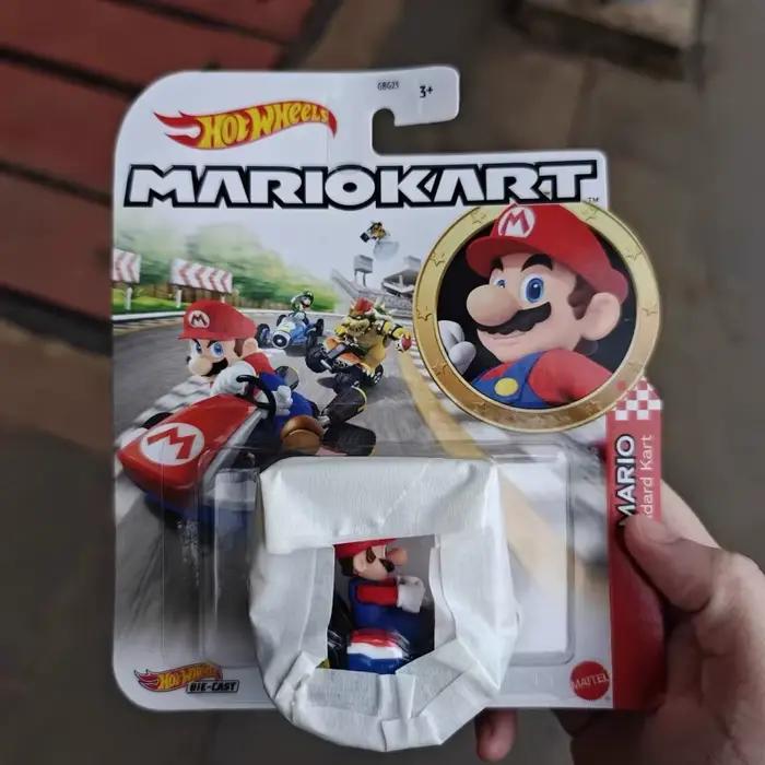 Nouvelle vente originale Hot Wheels Premium Super Mario Kart 1/64 voiture Miniature Mario Bros Hotwheels Mini modèle de voiture roues chaudes chariot