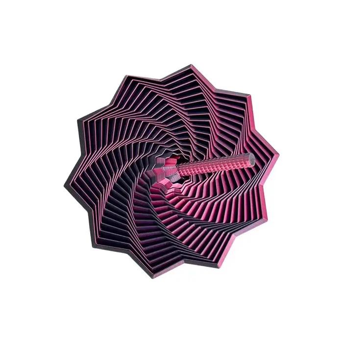 Etoile sensorielle élargie avec poignées, jouet tourbillonnant en spirale, anti-stress, imprimé en 3D, hexagone fractal PLA pour adultes et enfants, solution de décompression bureau et maison