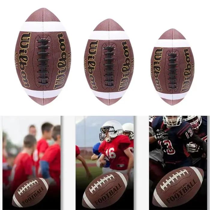 Football américain Football Rugby Association Football Footy Ball taille 3 6 9 sport Football adulte enfant groupe formation jeu fournitures