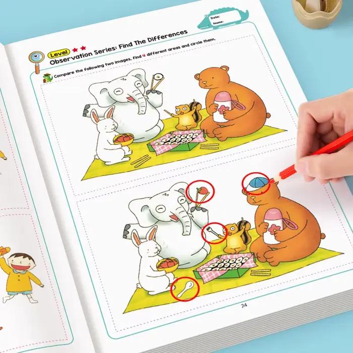 Cahier d'activités « Trouvez les différences » pour enfants