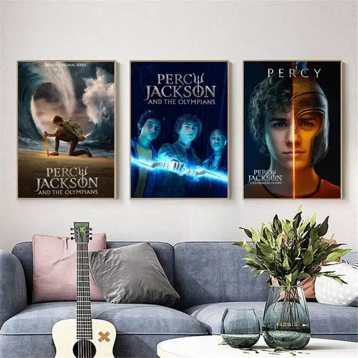 P-Percy J-JacksonS O-Olympians affiche HD dessin animé mur Art auto-adhésif amovible