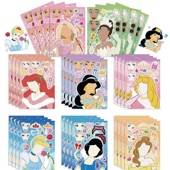 Autocollants de puzzle Disney Princesses mignonnes