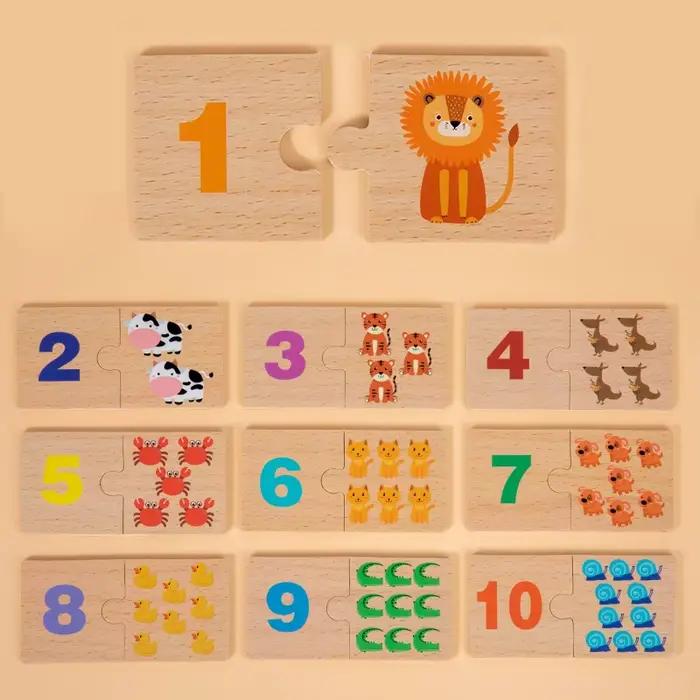 Jouet mathématique Montessori en bois