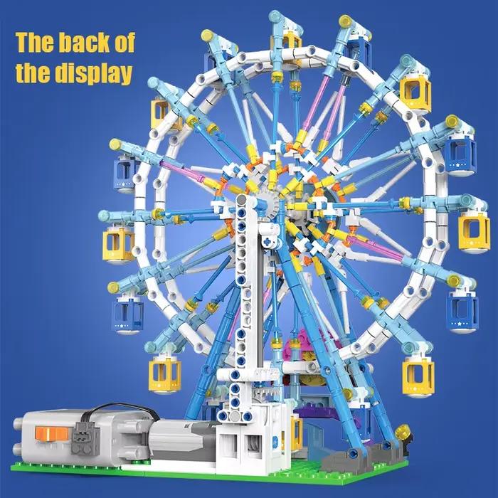 ZKZC City Friends MOC blocs de construction de grande roue rotative briques électriques avec jouets légers pour enfants 