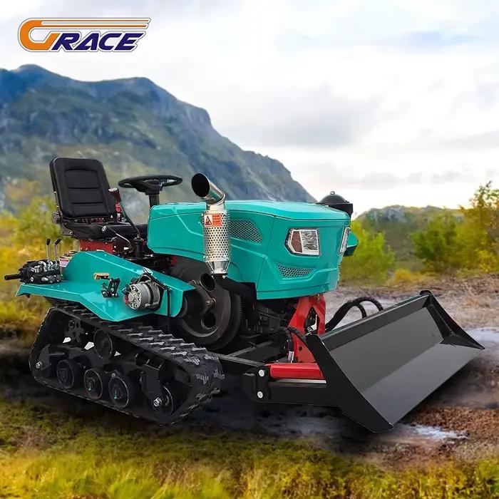 Nouveau tracteur chenillé 80 CV en promotion – Machine de construction hydraulique avec marteau et pince à griffes