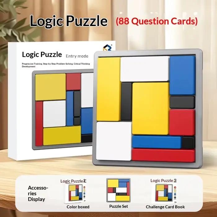Puzzle logique, formation à la pensée logique, jeux de blocs de construction, blocs de puzzle, développement interactif de l'intelligence, jouets