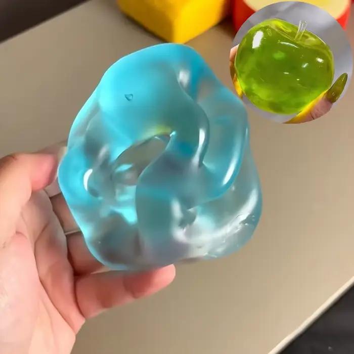 Jouets Squishy Anti-Stress en Maltose Bleue