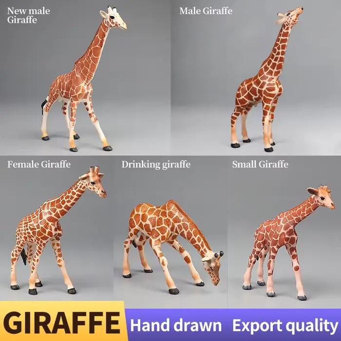 Ensemble de girafe du monde de la faune africaine