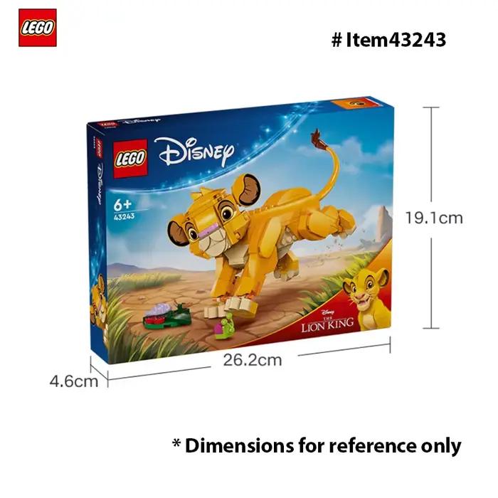 Jouet de construction LEGO Simba le Roi Lion Cub pour enfants 6 ans et plus jeu de rôle amusant filles garçons 222 pièces plastique ABS blocs autobloquants occassions spéciales