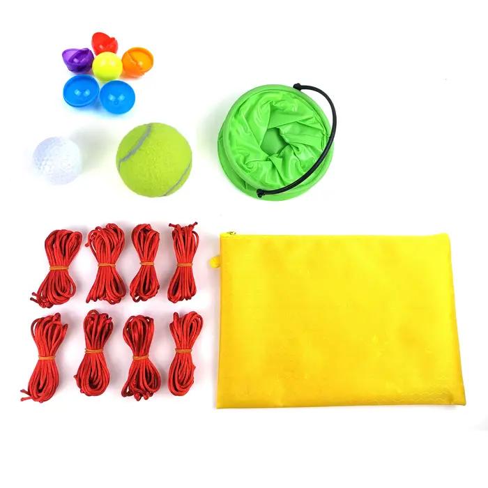 Jeu de travail d'équipe tirer la corde piste attraper la balle jeu de construction