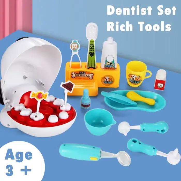 Jouet de dentiste pour animaux de compagnie, jeu de Simulation, jouets éducatifs pour enfants, Simulation de médecine, Extraction des dents, modèle de dents, cadeaux pour enfants