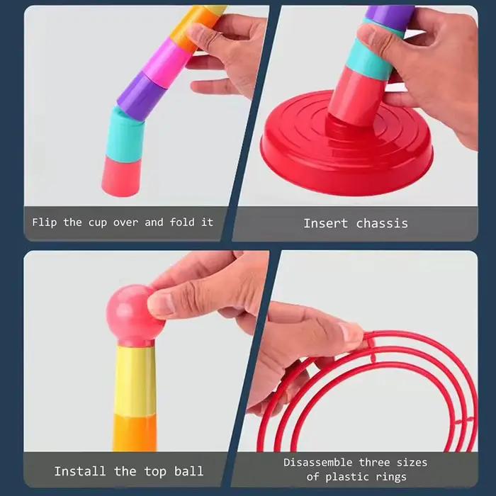 Jeu de Cercle de Lancer pour Enfants