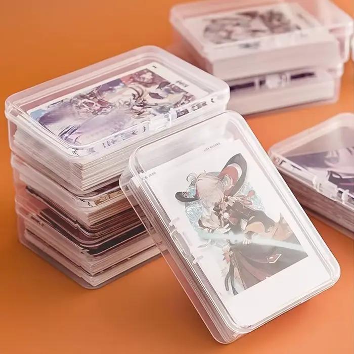 3/10 boîtes de cartes de Collection de jeu boîtes en plastique transparentes cartes à jouer mallette de rangement Poker boîte de cartes de jeu organisateur de cartes de jeux