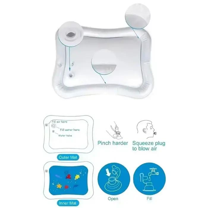 Grand tapis de jeu gonflable d'été pour bébé