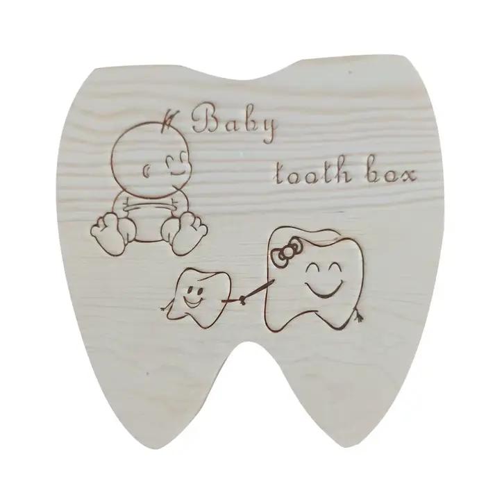 Boîte à dents de bébé, anglais/russe/français/espagnol