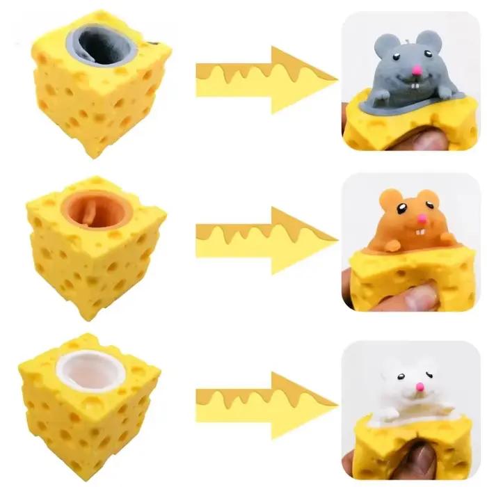 Bloc de souris et de fromage amusant Pop-Up