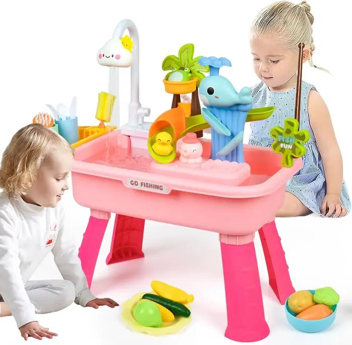 Table de jeu pour enfants avec pompe à eau électrique