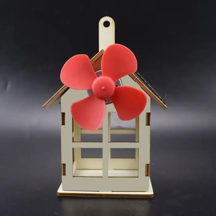 Jouet solaire pour garçon moulin à vent Science bricolage physique Kit éducatif pour enfant modèle 2 en 1 énergie solair