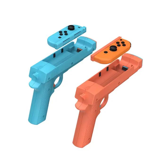 Poignée de tir 3185B (lot de 2) pour Switch/Switch 2, accessoire de jeu à contrôle de mouvement pour jeux de tir, de chasse et d'action