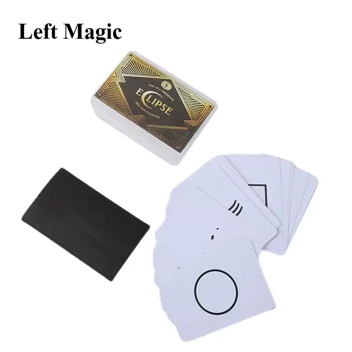 Éclipse de Dee Christopher, tours de magie, prédiction de cartes ESP (tricks et instructions en ligne), accessoire d'illusion de gros plan