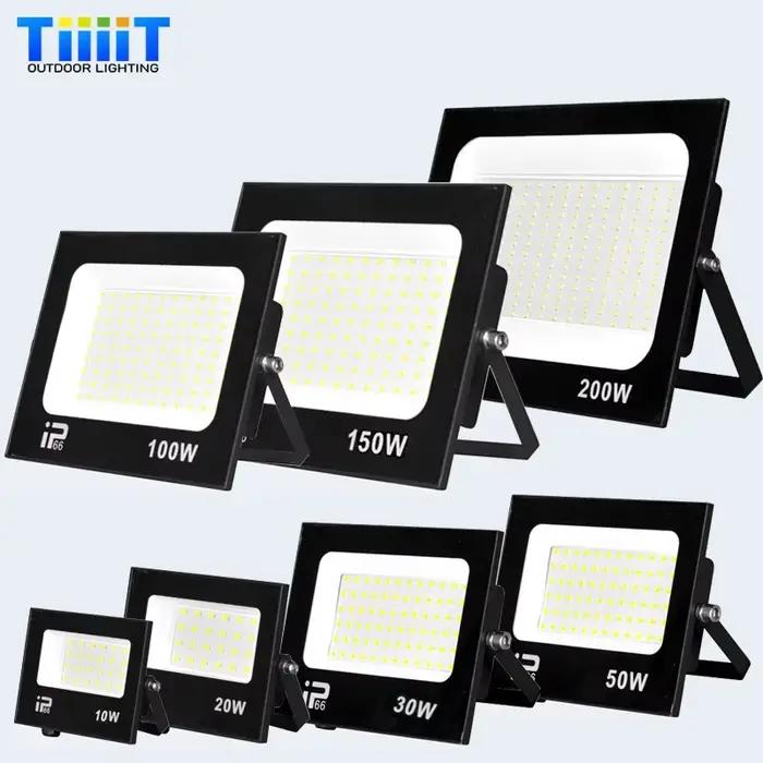 Éclairage LED extérieur IP66 étanche chemin lumière projecteur 10W 20W 30W 50W 100W 200W extérieur jardin porche cour lampe AC220V