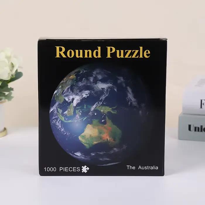 1000 pièces géant espace lune terre Puzzle Surface mate anti-poussière adulte