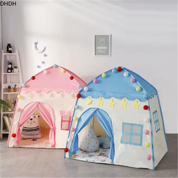 Tente pour enfants jeux d'intérieur et d'extérieur jardin Tipi château de princesse pliant Cubby jouets tentes Enfant